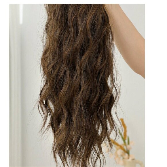 Copper Brown 22 In Clip in Hair Extensions - Picture 7 of 10